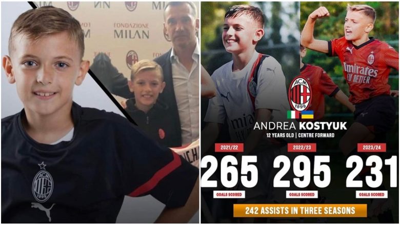 Milani gjen Shevchenkon e ri, fëmija mrekullibërës ka shënuar 791 gola në tre sezone