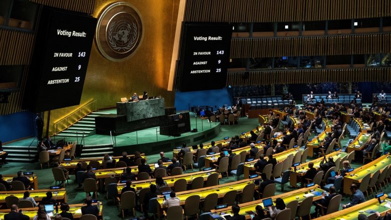 Asambleja e OKB-së miraton rezolutën për anëtarësimin e Palestinës – SHBA do të vendos veto në Këshillin e Sigurimit