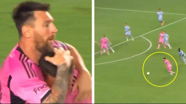 Messi shënoi një supergol nga distanca, i ngjashëm me një nga golat e tij më të mëdha ndonjëherë
