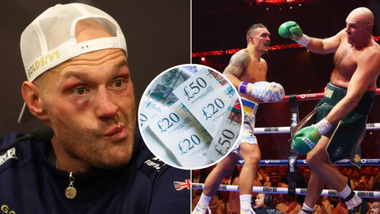 Tyson Fury përballet me humbjen e mbi 90 milionë eurosh pas disfatës nga Oleksandr Usyk