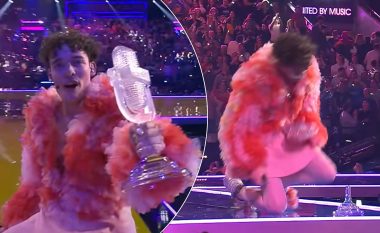 Nemo i Zvicrës thyen trofeun e Eurovisionit, vetëm pak minuta pasi u kurorëzua fitues