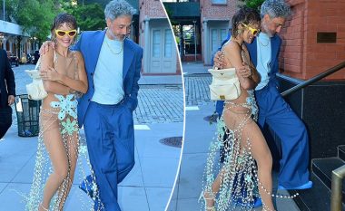 Rita Ora fotografohet e lodhur në krahët e bashkëshortit, ndërsa kthehet nga pas-ndeja e 'Met Gala' në orët e hershme të mëngjesit