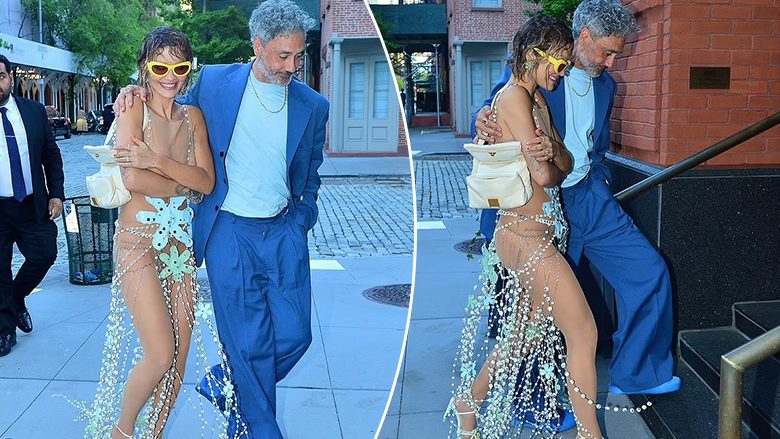Rita Ora fotografohet e lodhur në krahët e bashkëshortit, ndërsa kthehet nga pas-ndeja e ‘Met Gala’ në orët e hershme të mëngjesit