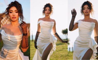 Melinda Ademi shkëlqen me një fustan elegant, në fotografitë e reja në Instagram