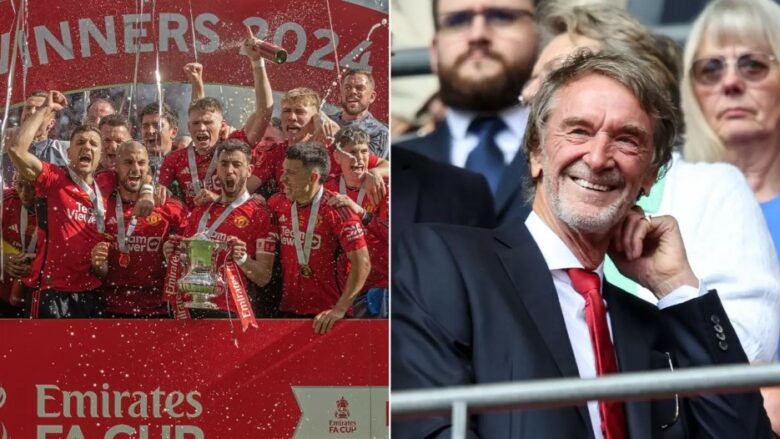 Jim Ratcliffe do t’ia katërfishojë pagën yllit të Man United pas triumfit në FA Cup