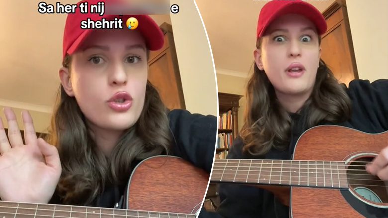 Videot ironizuese të Rina Krasniqit me këngët dhe tekstet e estradës bëhen virale në rrjetet sociale