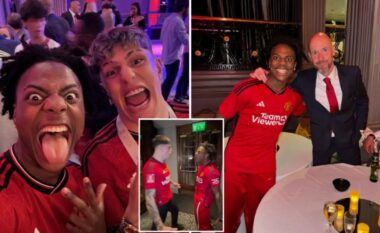 iShowSpeed iu bashkua festës së Man Utd pas finales së FA Cup – ai shkaktoi kaos absolut