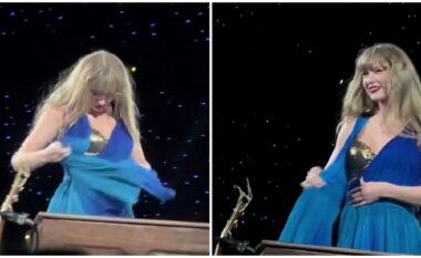 Këngëtares Taylor Swift i zbërthehet fustani në skenë - vihet në siklet para mijëra fansave në koncert