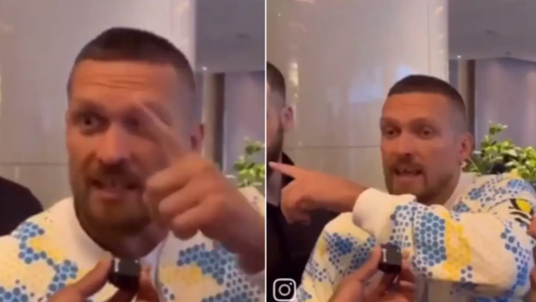 Reagimi i furishëm i Oleksandr Usyk pasi babai i Tyson Furyt goditi me kokë shokun e tij të skuadrës