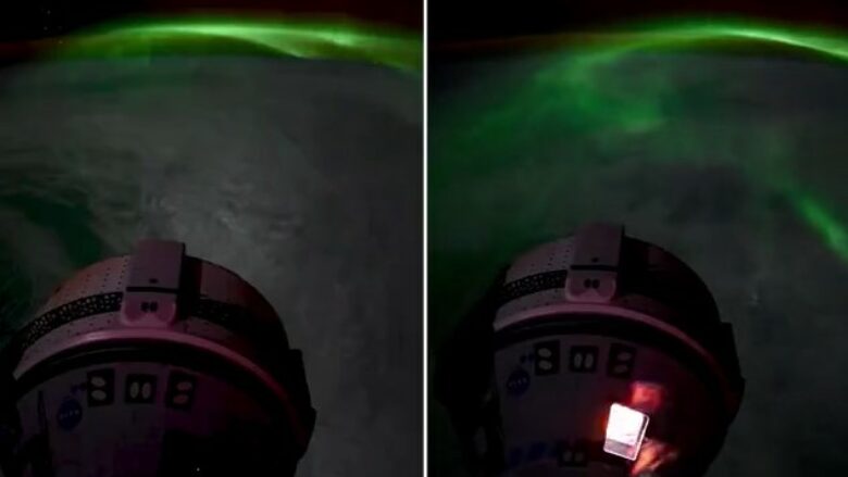 Videoja mbresëlënëse e filmuar nga astronauti i NASA-s tregon një aurorë të gjelbër nga 250 milje mbi Tokë