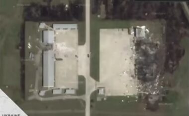 Imazhet satelitore konfirmojnë shkatërrimin e depove të dronëve dhe municioneve në territorin rus