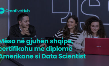 Mëso në gjuhën shqipe, certifikohu me diplomë Amerikane si Data Scientist
