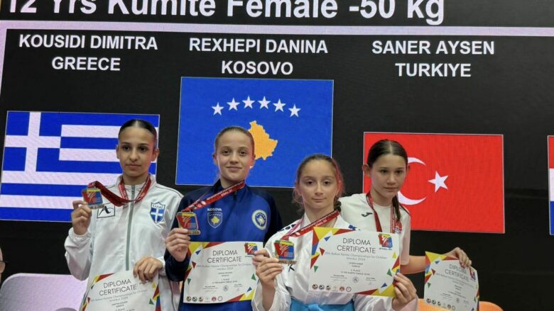 Danina Rexhepi shpallet kampione ballkanike, fiton të artën në Stamboll