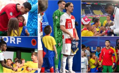 “Kujtime që do të zgjasin një jetë” – reagimet e fëmijëve që dalin në fushën me lojtarët e mëdhenj në Euro 2024