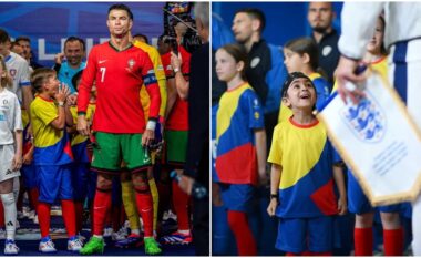 Pamja e tyre i thotë të gjitha: Shikoni reagimet e fëmijëve që dalin me lojtarët në fushën e ndeshjeve të Euro 2024