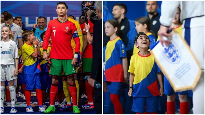 Pamja e tyre i thotë të gjitha: Shikoni reagimet e fëmijëve që dalin me lojtarët në fushën e ndeshjeve të Euro 2024