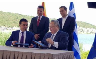 Zaev, Filipçe, Dimitrov dhe Buçkovski në Athinë në gjashtëvjetorin e nënshkrimit të Marrëveshjes së Prespës