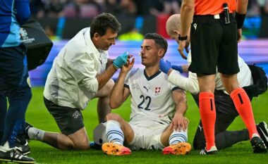 Sakrifica për kombëtaren, ylli i Zvicrës luajti 70 minuta kundër Skocisë me hundë të thyer