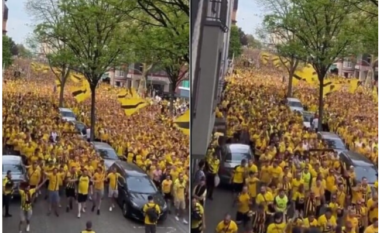 Tashmë ka nisur furia në Londër, ngjyra e verdhë vërshoi rrugët –  gjermanët shikuan edhe një ndeshje në ligën e 11-të angleze