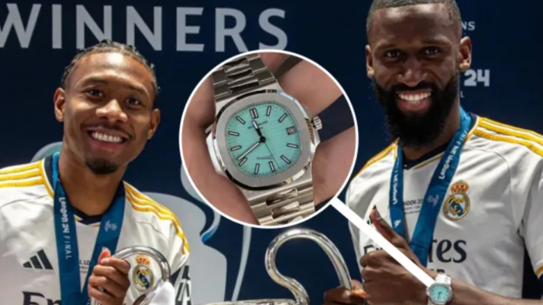 Ora që shihni në dorën e Rudiger është 30 herë më e shtrenjtë se trofeu i Ligës së Kampionëve me të cilin ai ka pozuar