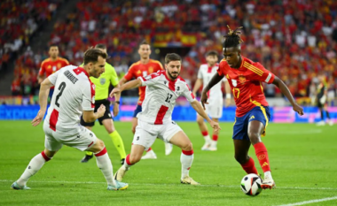 Pjesa e parë me dy gola, Spanja dhe Gjeorgjia barazim pas pjesë së parë