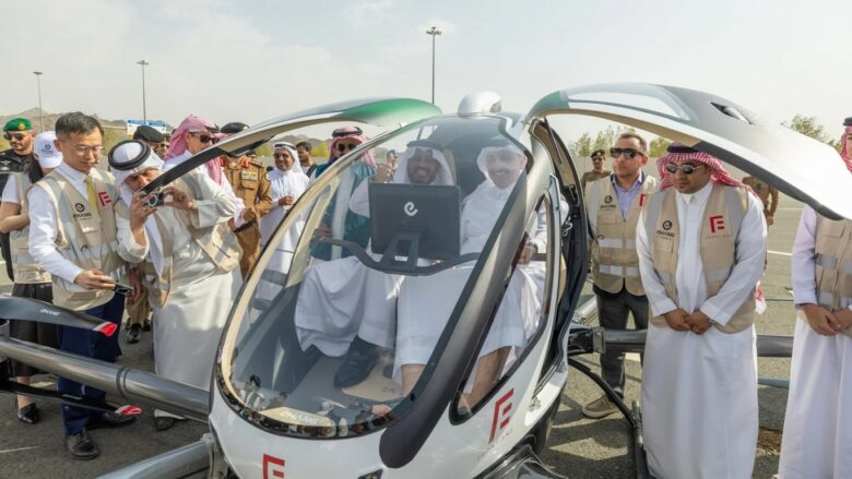 Haxhi 2024: Arabia Saudite kryen testin e parë për “taksi ajrore pa pilot” për t’u shërbyer pelegrinëve