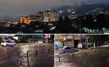 Sërish vërshime në rrugët e Tetovës, rrëzohen pemë dhe shtylla në Shkup