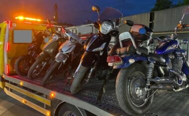 Policia sekuestron 17 motoçikleta nё Pejё