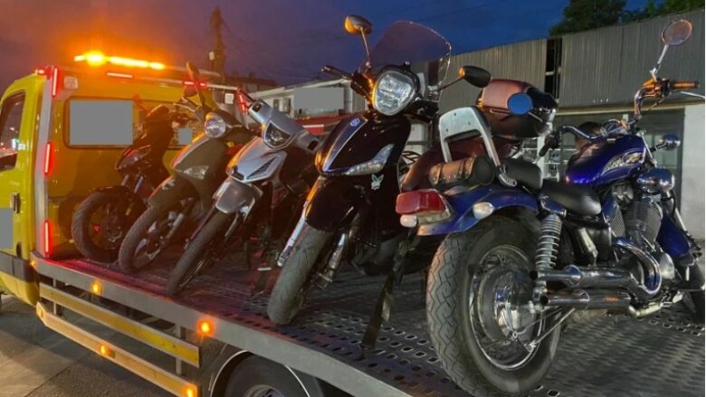 Policia sekuestron 17 motoçikleta nё Pejё