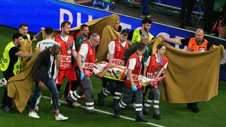 Trajneri i Hungarisë tregon situatën e lojtarit të dëmtuar rëndë