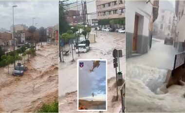 Pamje të tjera që tregojnë rrugët e transformuara në lumenj në pikat turistike spanjolle të goditura nga stuhitë e frikshme