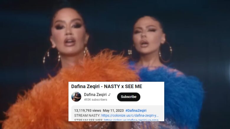 Dafina Zeqiri fshin emrin e Ya Ninës në këngën “Nasty x See Me” që e publikoi me të rreth një vit më parë