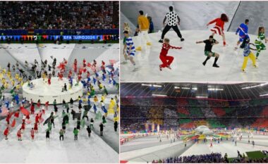 Ceremonia hapëse e EURO 2024 – sjellja e trofeut, valltarët dhe fishekzjarrët
