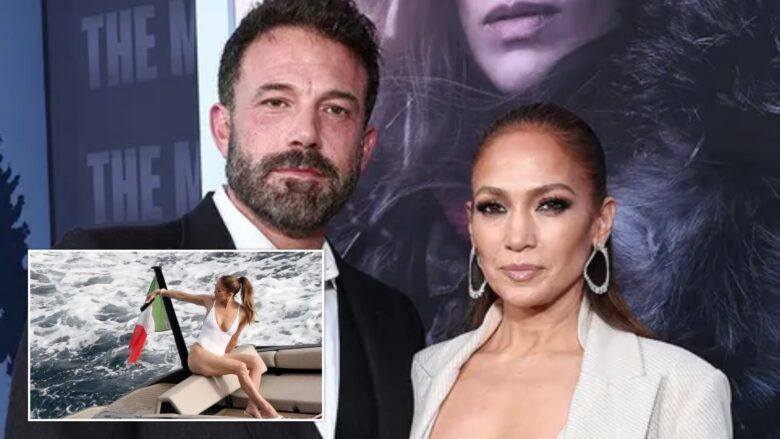 Ndarja nga Ben Affleck, Jennifer Lopez shijon e vetme pushimet në Itali