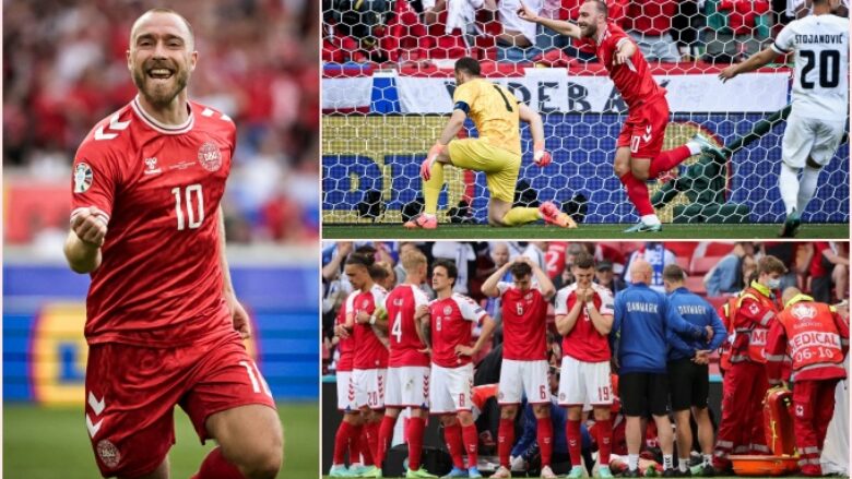 Rikthimit triumfues i Christian Eriksen në Kampionatin Evropian – nga lufta me vdekjen, tek goli për Danimarkën