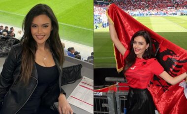 Gazetarja Eva Murati që mori vëmendjen edhe të medieve të huaja, i jep zemër ekipit të Shqipërisë në përballje me Kroacinë