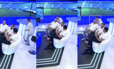 Gani Gërmia puthi analistin gjatë emisionit “Dueli Sportiv”, ja reagimi i tij