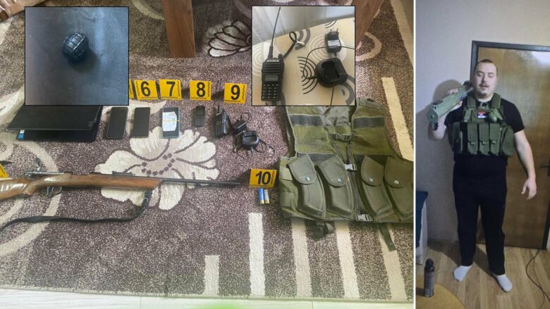 Armë, municion, radio lidhje,  policia tregon se çka konfiskoi në shtëpinë e një serbi në Zubin Potok