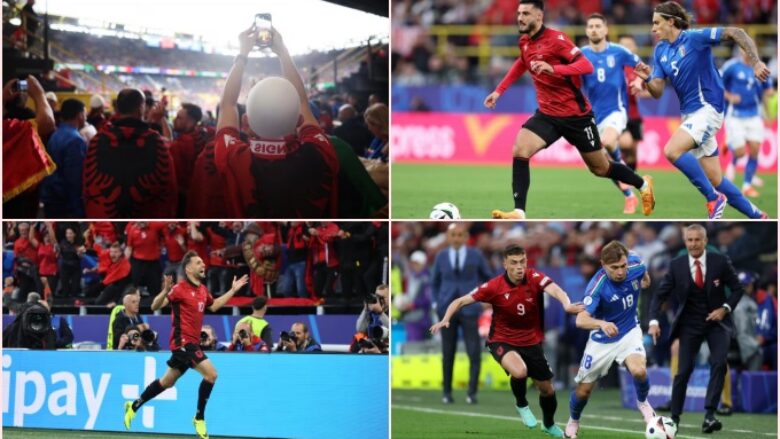 Ndeshja Itali 2-1 Shqipëri në numra: Rekord historik, statistika mbresëlënëse dhe uragani kuqezi