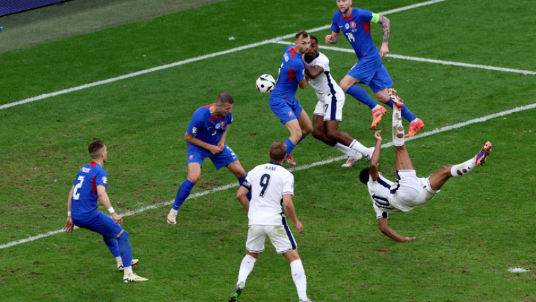 Dramë në ndeshje Angli-Sllovaki: Shkon në vazhdime përballja falë golit akrobatik të Jude Bellingham