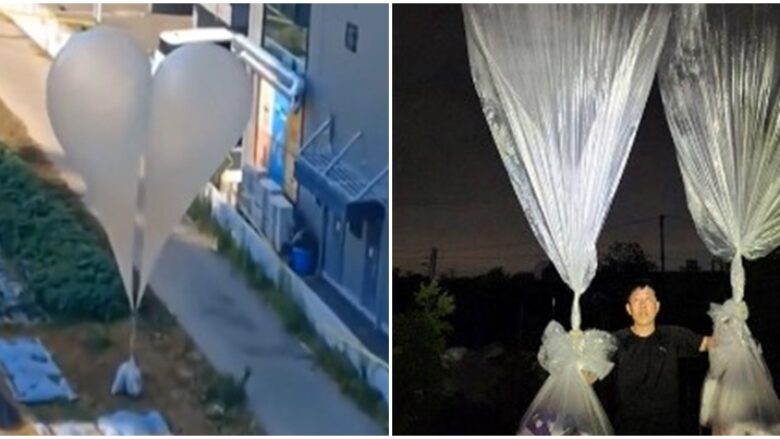 Po vazhdon ‘lufta’ me balona mes Koreve – njëra dërgon mbeturina, tjetra filma dhe muzika