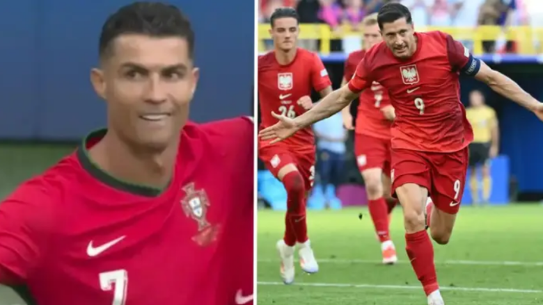 Lewandowski barazoi rekordin e Ronaldos përpara se të largohej nga Euro 2024