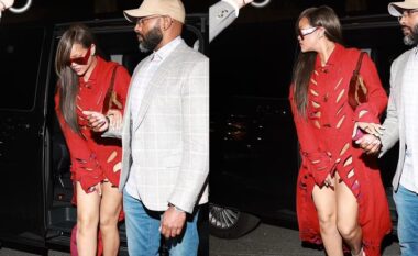 Rihanna duket fantastike në të kuqe dhe me stilin e ri të flokëve, ndërsa mbërrin në hotelin e saj në Paris