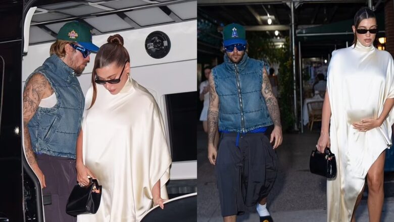 Merr vëmendje dukja e çiftit Bieber, Hailey shfaqet tejet elegante, ndërsa burri i saj Justin vishet çuditshëm, ndërsa dalin në New York