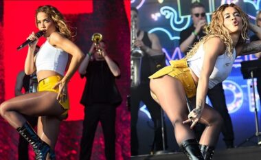 Rita Ora dukej fantastike, teksa performoi në Mighty Hoopla 2024