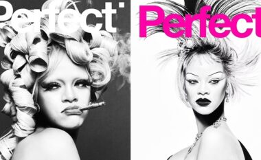 Rihanna shfaqet duke pirë marihuanë në kopertinën e revistës “Perfect”