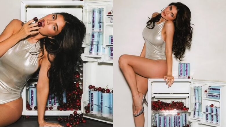 Kylie Jenner shfaqet provokuese me rroba banje, ndërsa promovon pijen e saj alkoolike “Sprinter”