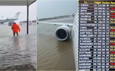 Aeroporti i Majorkës u godit nga një stuhi shiu – pamje që tregojnë gjendjen që u krijua, pas përmbytjes së pistës