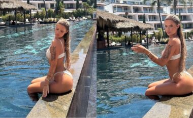 Santiana Maloku shkëlqen në pushime me pozat e saj joshëse në bikini