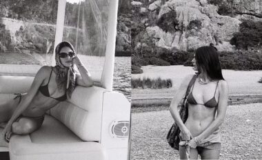 Kendall Jenner shfaq figurën e saj të mrekullueshme me bikini, teksa qëndron në një jaht në Mallorca